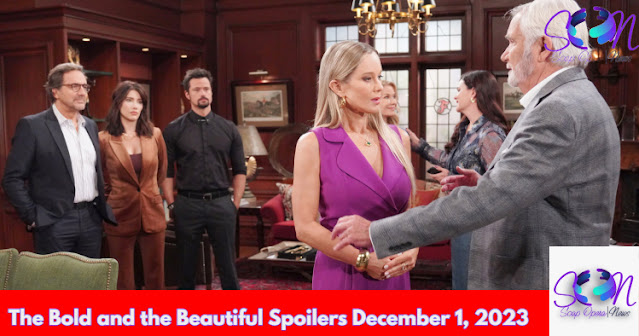 B&B Spoilers December 1, 2023: Eric Makes An Announcement