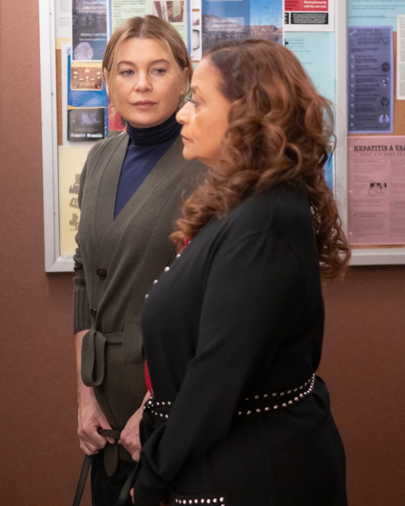 Ellen Pompeo Grey's Anatomy Season 20 March 14, 2024 Spoilers Photo