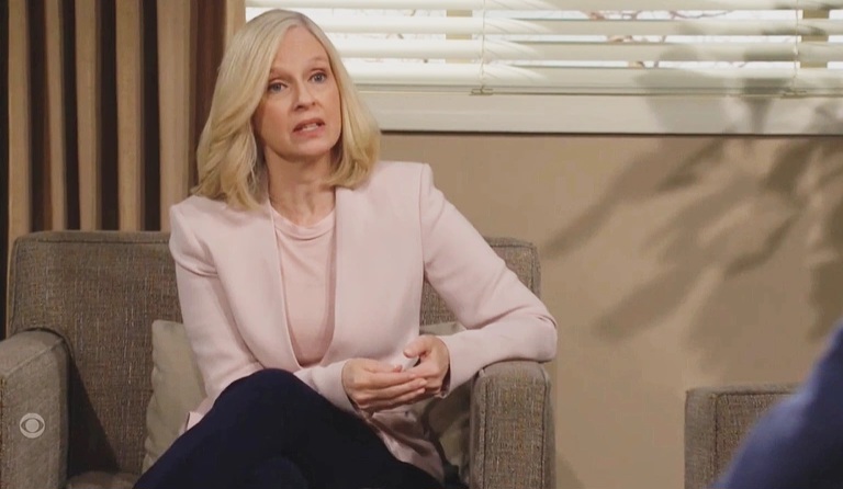 Catherine Dyer as Dr. Alcott Young and Restless Y&R Recap March 19, 2024