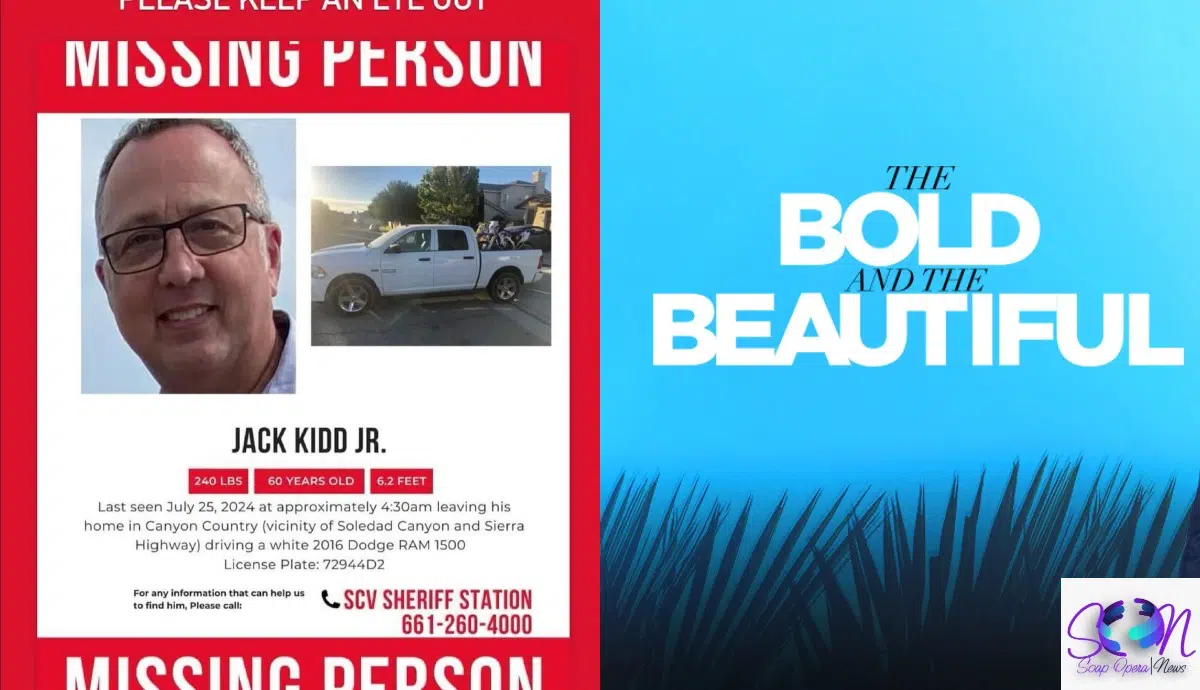 Jack Kidd Jr. The Bold and the Beautiful Crew Member Missing