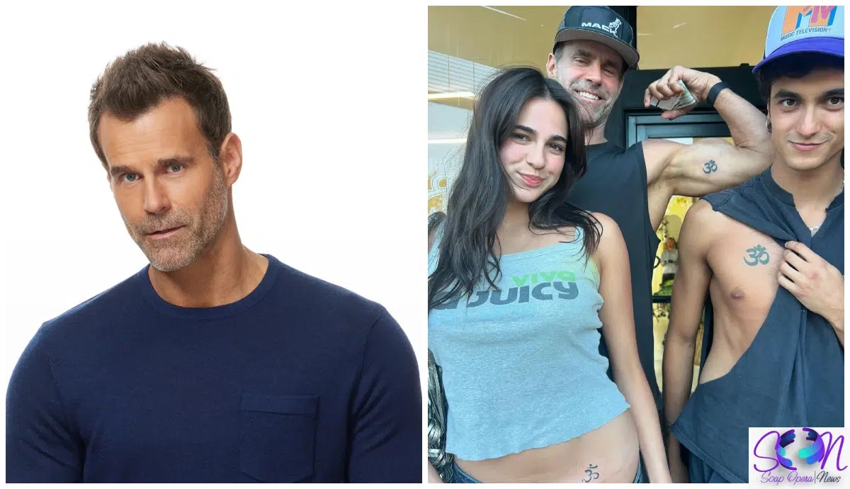 Cameron Mathison and his kids show off their matching tattoos