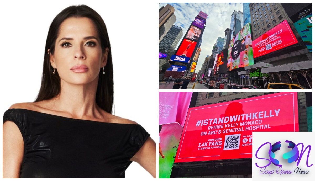 Kelly Monaco Fans Takes Billboard to New York Times Square