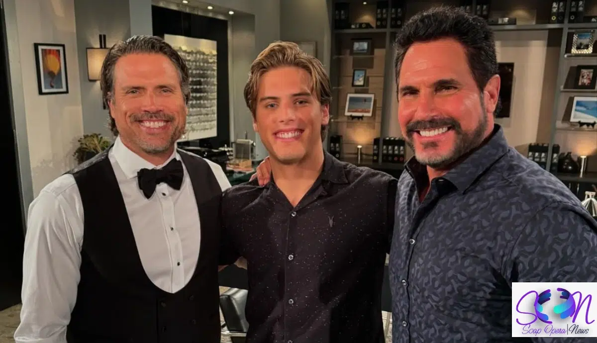 Crew Morrow Poses With His Real-Life Dad and On-Screen Dad!
