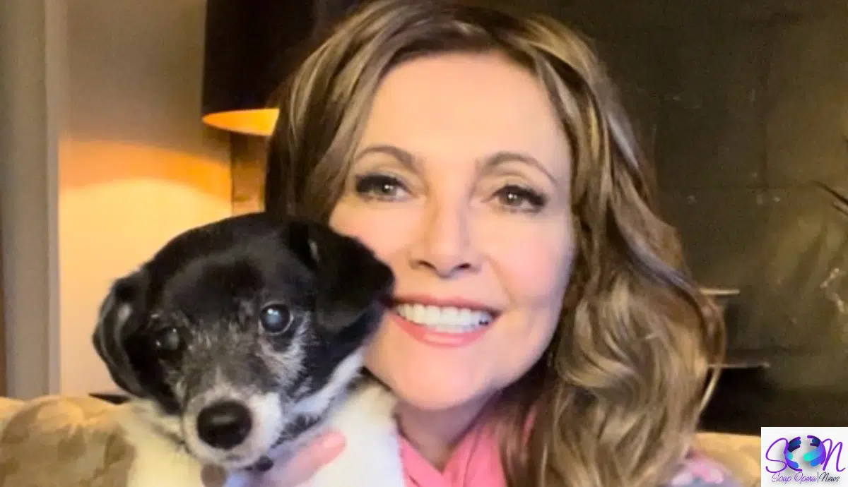 Emma Samms Shares Sad News her dog died