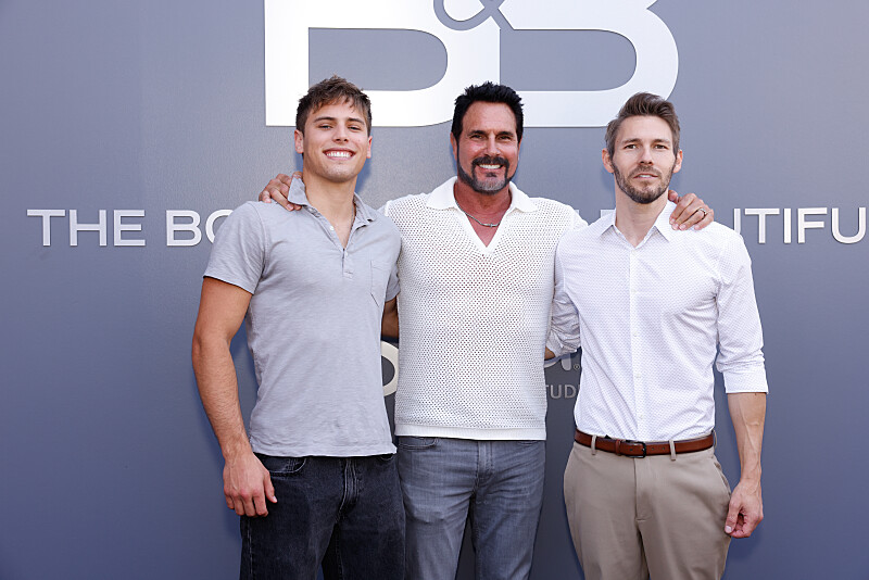 Pictured: The Spencer Men! Crew Morrow, Don Diamont, and Scott Clifton.