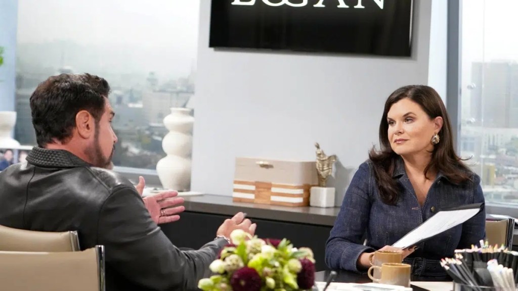 bold and the beautiful spoiler photo bill and katie at the office