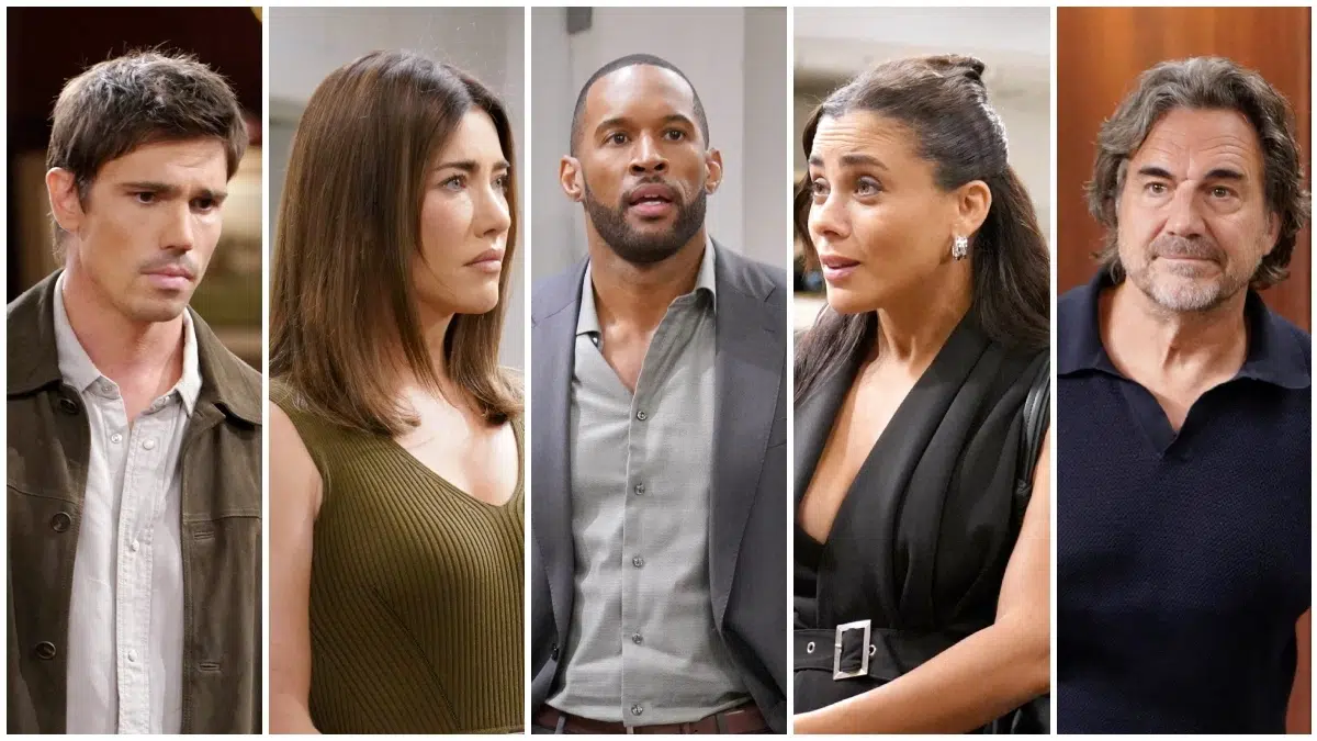 Daphne, Carter, Finn, Ridge, and Steffy on Bold and the Beautiful