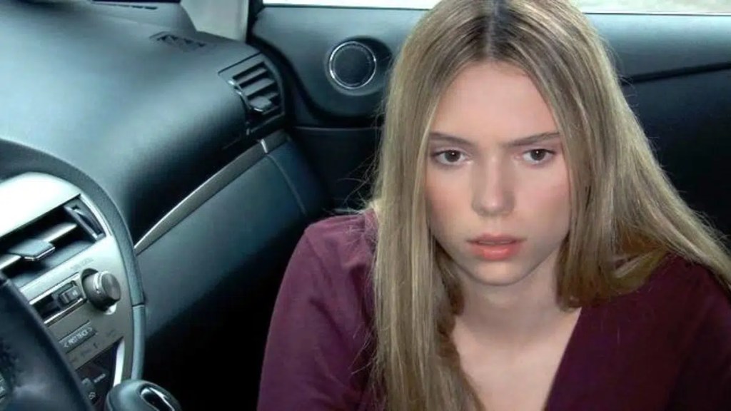 Charlotte hiding in Drew's car on General Hospital