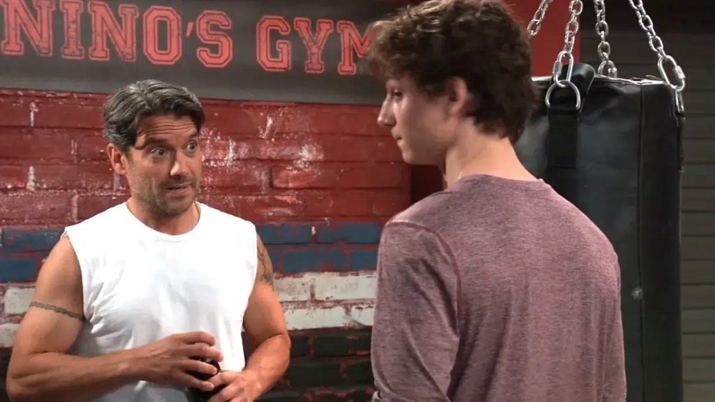 Dante and Rocco at the gym on General Hospital